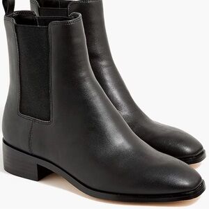 JCrew Black Chelsea Ankle Boots